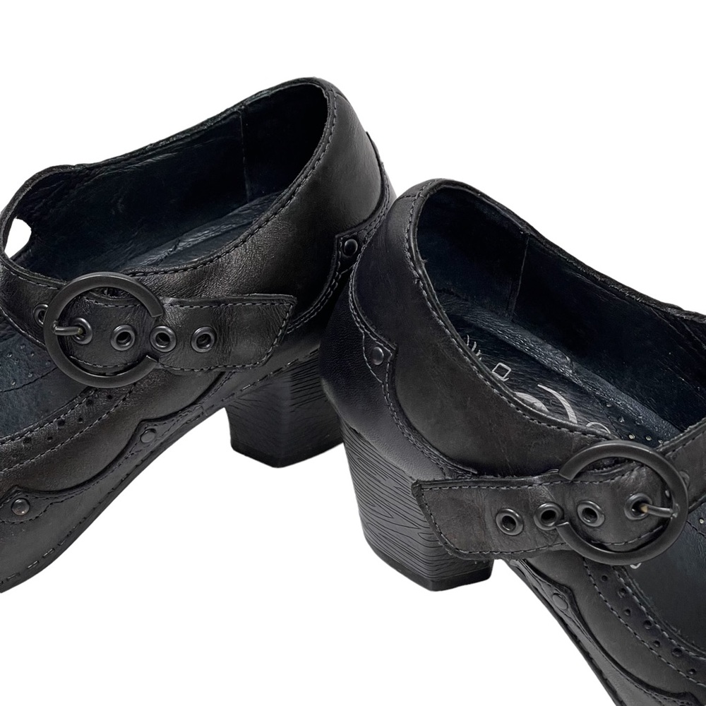 DANSKO Nevin Leather Mary Jane Size 37 EU / 6.5 -7 US Western Buckle Heeled Shoe - Picture 7 of 12